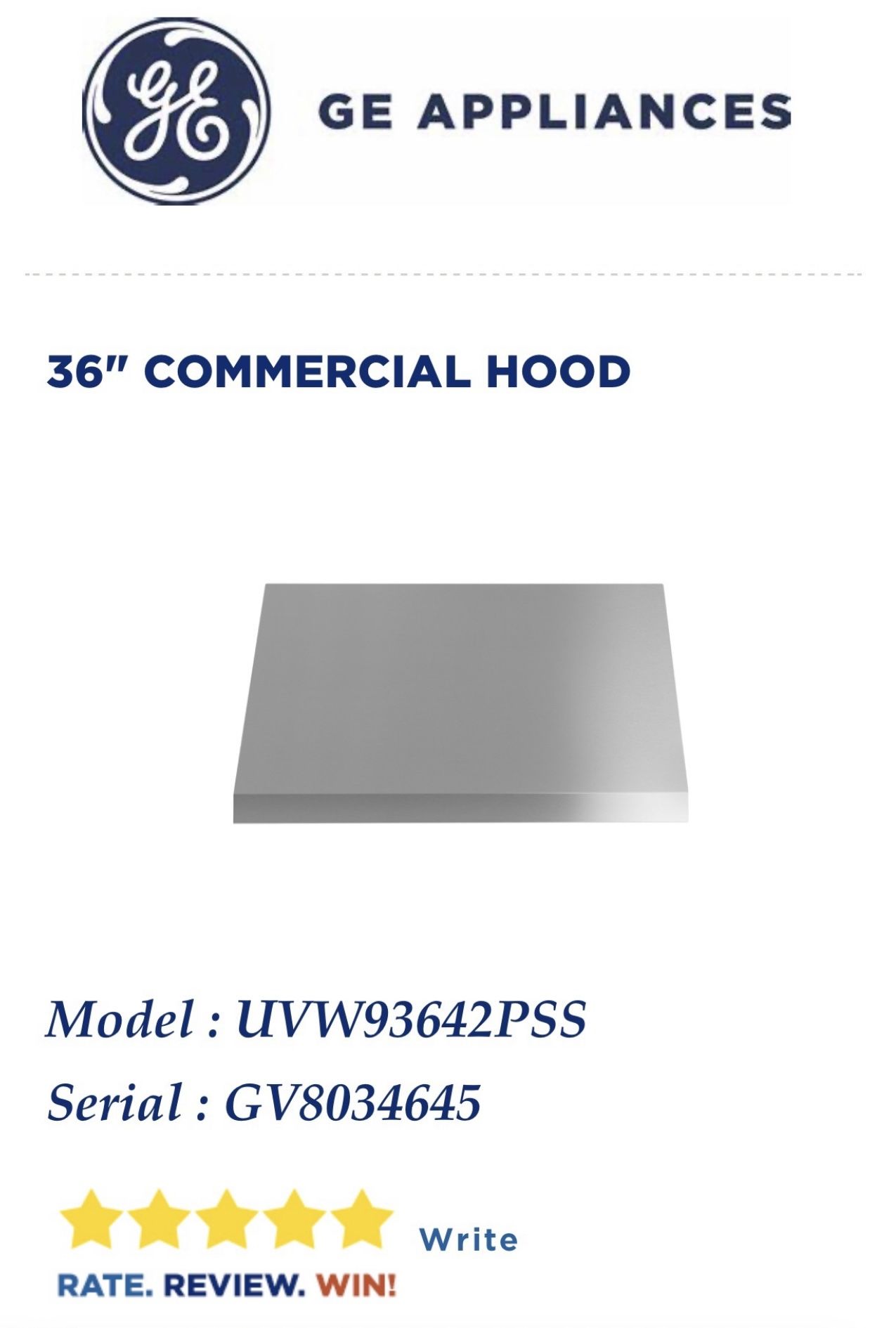 Vent Hood For Kitchen. Campana Extractora Para Cocina