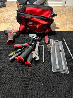 Milwaukee Tool Bag with Mixed Hand Tools