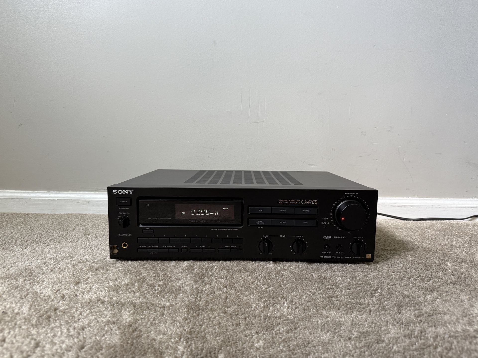 Sony STR-GX47ES ES Series Home Stereo Audio Receiver
