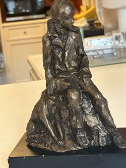 Nicolas Lorenzo - Boy and Dog Sculpture.