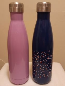2 Stainless Steel Insulated Water Bottles! Both In $10. Hablo Espanol!!