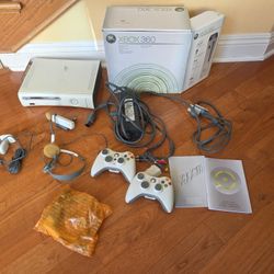 Xbox 360, 2 Controllers, Headsets- Not Tested
