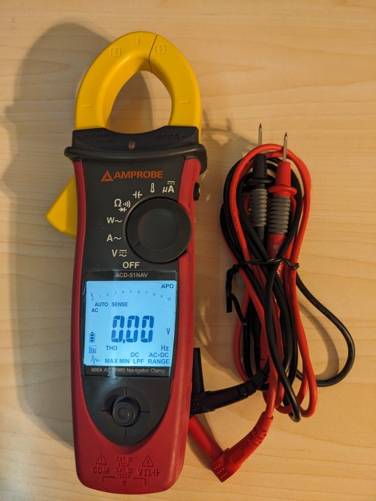 Amprobe ACD-51 NAV CAT IV 600 A TRMS Navigator Clamp Meter