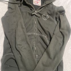 Green True Religion Zip up