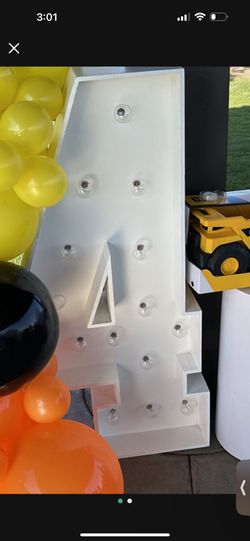 Party 4ft Marquee Number For Decorations 