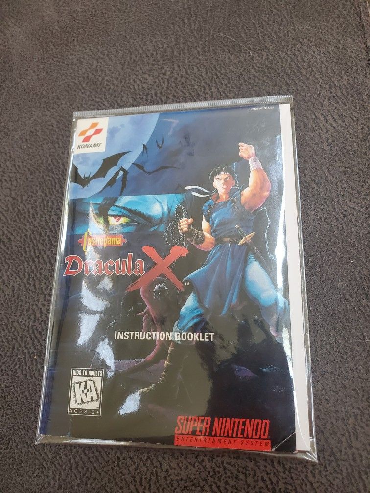 Snes - Castlevania Dracula X - Instructional Manual