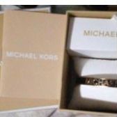 Michael Kors Black & Gold Bangle Bracelet