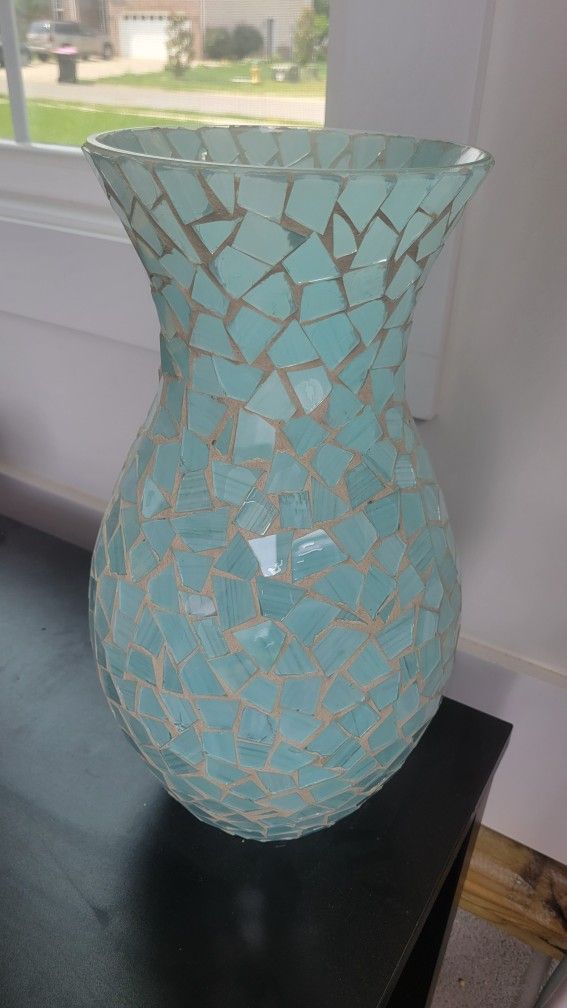 Light Blue Green Vase