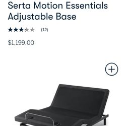 Serta King Size Adjustable Base 