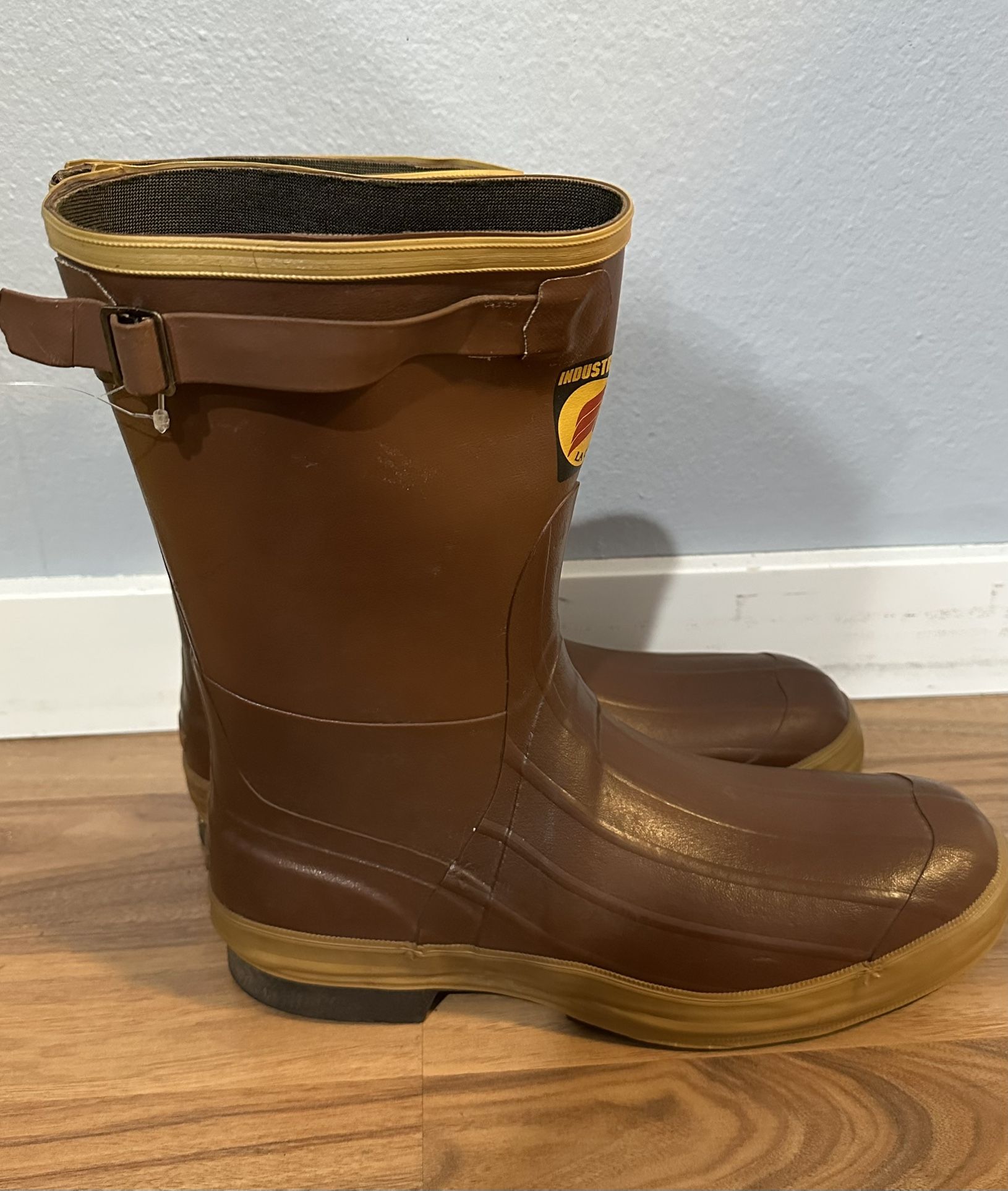 Vintage Lacrosse Steel Shank Tall Mud Hunting Rain Rubber Boots Mens 13