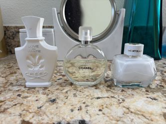 3 designer perfumes (Montblanc, Chanel, Creed)
