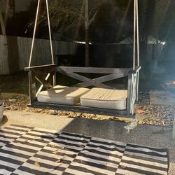 Crib size handmade porch swing- ready for pickup !!   Espresso 