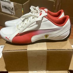 Scuderia Ferrari x Puma Drift Cat 5 'White Rosso Corsa' Size 10M