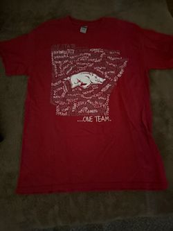 Arkansas Razorbacks One State One Team T-Shirt