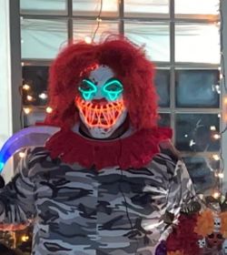 Clown Halloween Costume (Light Up Mask)