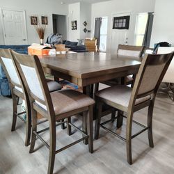Wooden Table w/ 4 Chairs 