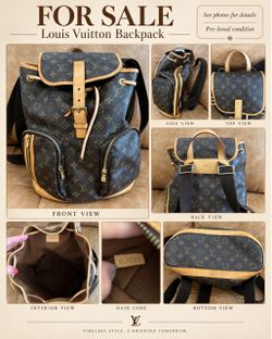 Authentic Louis Vuitton backpack