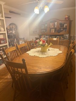 Solid oak table