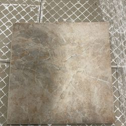 Porcellanato Tile.  Tan/pink  94pcs 