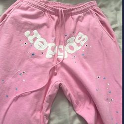 pink atlanta Sp5der pants 