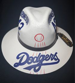 Los Angeles Dodgers Robinson #42 Large Hat NEW, this hat is hand painted.