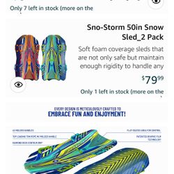 Premium Foam Sno-Storm Snow Sled 