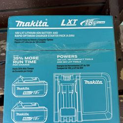 Makita LXT 18V Battery & Fast Charger 