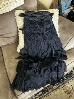 Raw Silk Boho Skirt