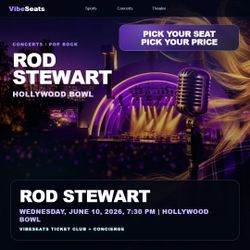 Rod Stewart tickets