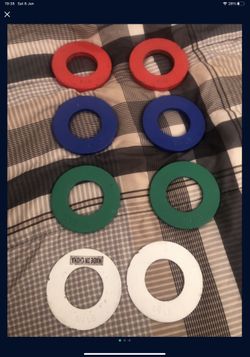 Change Plates 0.25,0.5,0.75,1lb Pairs Full Set 1/4,1/2,3/4,1lb