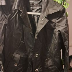Annie Klein Black Raincoat