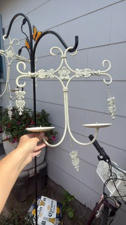 SET OF TWO SHABBY CHIC TAPER CANDLE WALL SCONCES UNUSED CONDITION