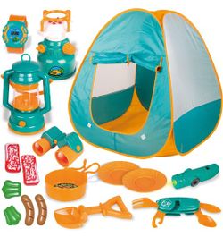 Pop Up Tent with Kids Camping Gear
