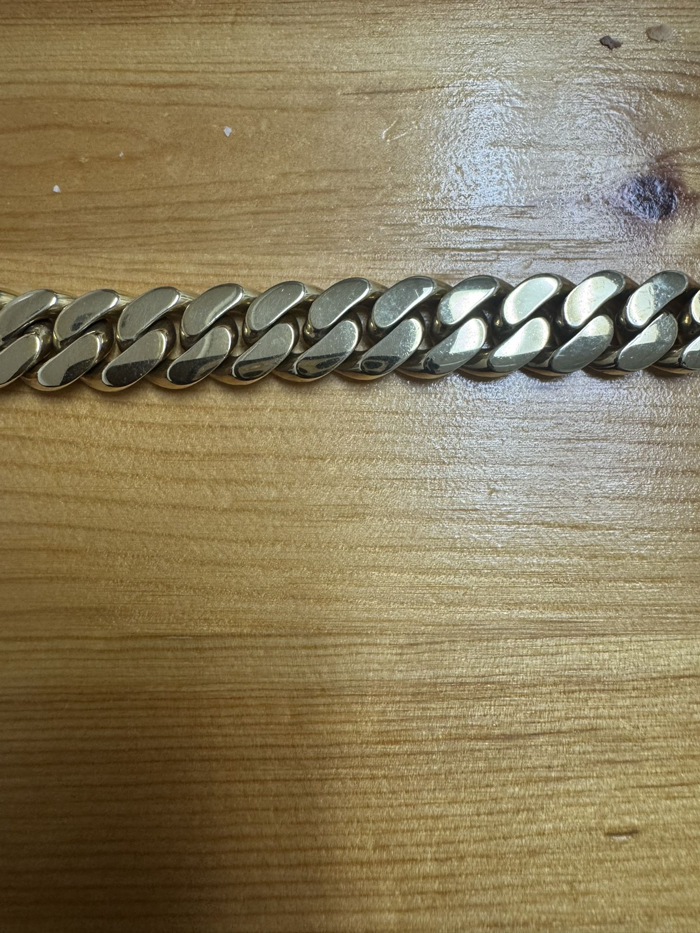 11.5mm Gold Cuban Link Bracelet 10k