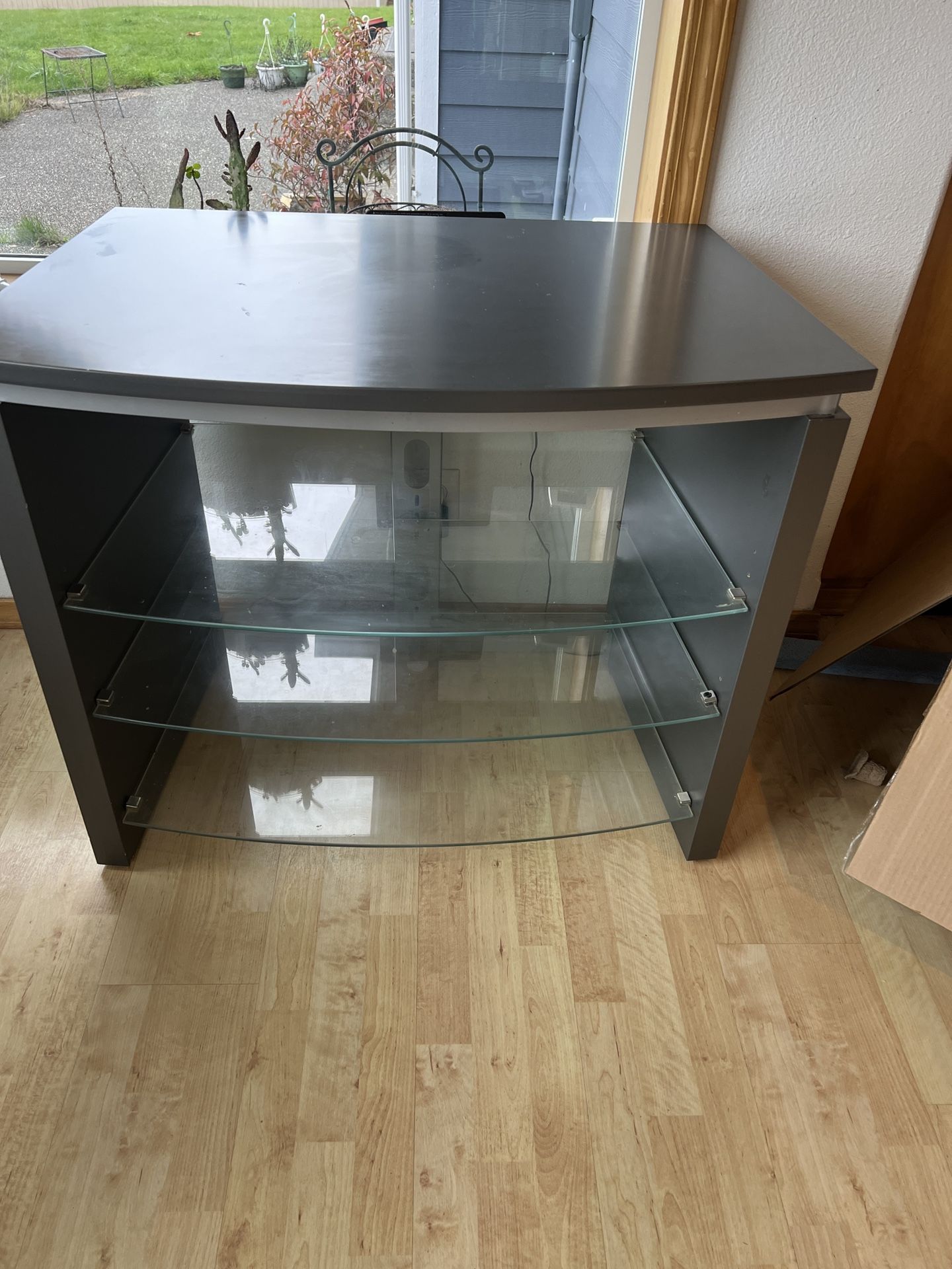 TV Stand Grey And Glass