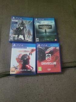 Ps4 Games Total 5 Disc, 4 cases