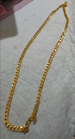 Gold-Tone Cuban Necklace