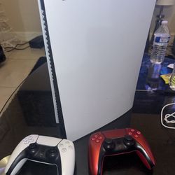 Playstation 5 with 2 controllers