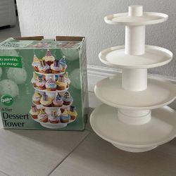 4- Tier Plastic Dessert Tower