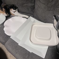 Create & Barrel Porcelain Platters