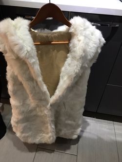 Real fur women vest