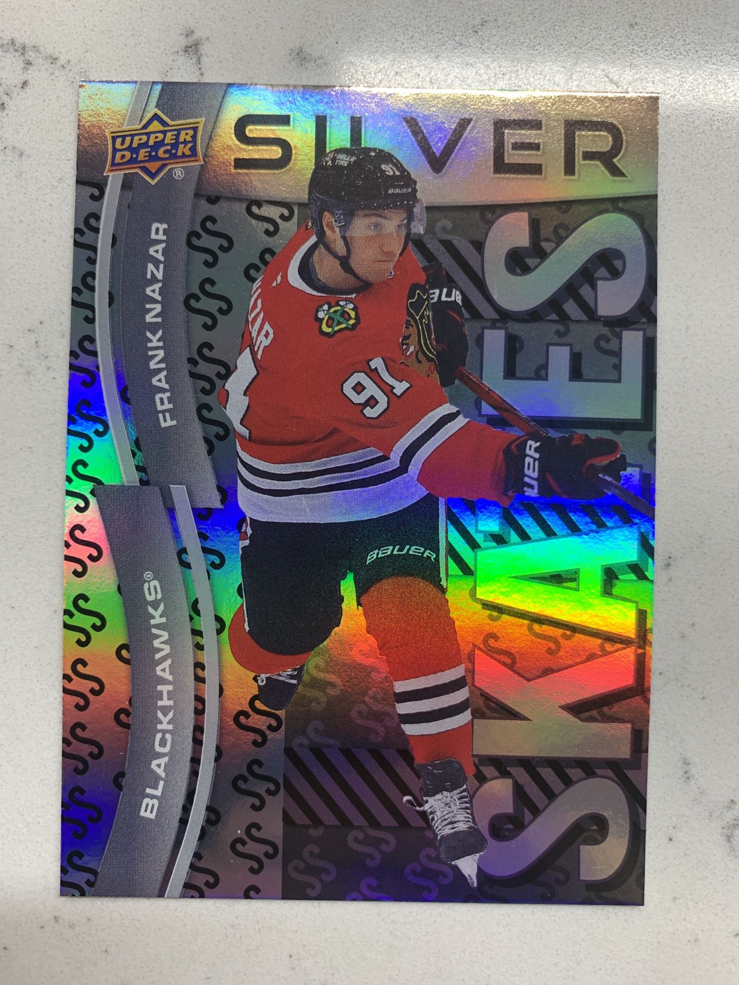 2024-25 Upper Deck Extended - Frank Nazar Silver Skates Insert #SS-18 Chicago Blackhawks