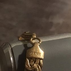 solid 14K gold bracelet for woman