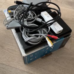 Black Wii U Bundle - Gamepad, Controller, HDMI, Chargers-READY TO PLAY 