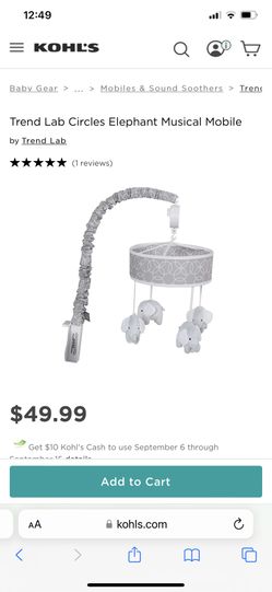 Elephant Crib Mobile