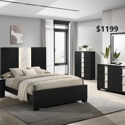 brand new queen bedroom set of 5 pc $1199 only 