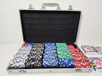 500pc Casino Poker Chips Set & Case