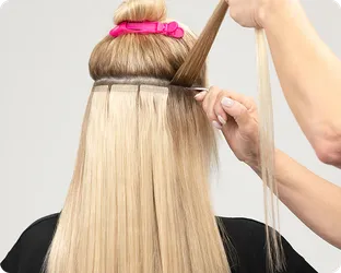 Tape in hair extensions