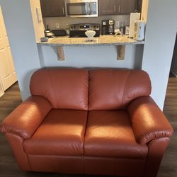 Leather (Loveseat) Couch 