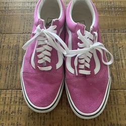 Men’s size 8 – women’s size 10 hot pink vans